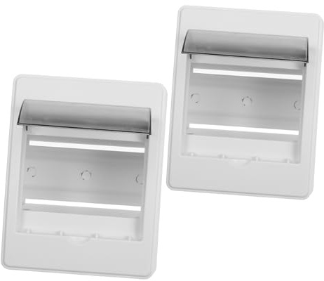 Tofficu Caja Eléctrica Externa de Protección para Disyuntores 2-4 Vías Ventana Transparente, Caja de Plástico Resistente Intemperie para Estaciones de Carga, 2 Piezas