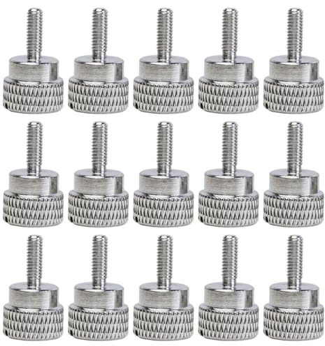 AKOOSY Viti di Regolazione Piedino Premistoffa 15 Pezzi in Acciaio Inox per Macchine da Cucire Domestiche, Vite di Serraggio per Riparazione e Sostituzione Rapida Piedini, Accessori