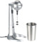 Rosenstein & Söhne Milchshaker: Elektrischer Drink-Mixer mit Edelstahl-Becher, 65 Watt (Milchshaker elektrisch, Eiweiß Shaker, Milchshake)