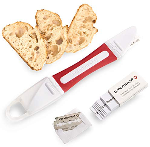Breadsmart Lame - Herramienta para Escarificar el Pan - Juego de 10 Cuchillas de Acero Inoxidable - Cortador de Masa para Panaderos - Los Mejores Accesorios para Panadería