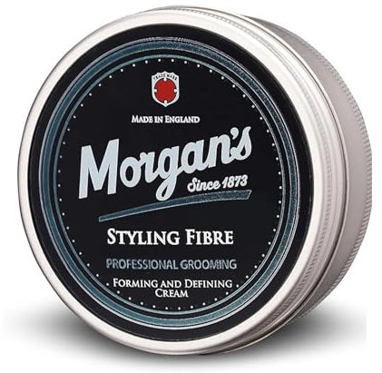 Morgan's Pomade Fibra per Modellare, Crema per Capelli con Tenuta Media per Definire e Modellare, Ideale per Stili Disordinati, Partizioni e Quiffs 75ml
