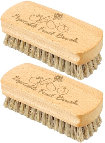 SEPGLITTER Brosse à légumes, 2 brosses de Lavage pour Pommes de Terre, Carottes, concombres et Fruits, Brosse à récurer pour Aliments