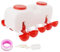 Bognajin Automatic Chicken Waterer 10L, großes Geflügeltrinksystem mit 10 Schalen, für Entengans Wachtel, Polypropylenmaterial, Design