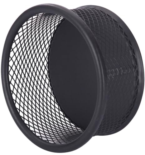 BETOOKY Organisateur de Bureau en Maille Noire pour Trombones Support de Rangement Compact et Résistant Distributeur Multifonctionnel 1 Pièce Accessoire pour Bureau École