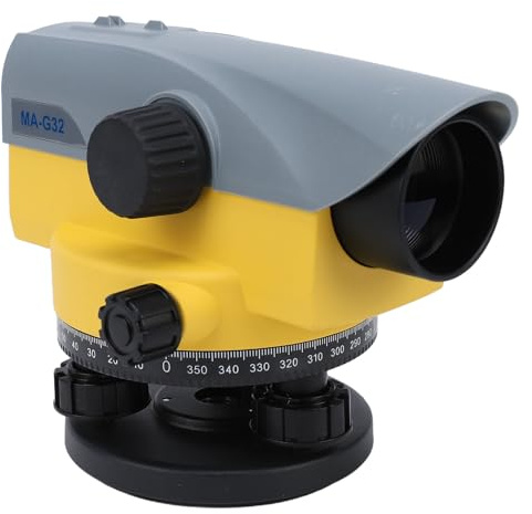Eujgoov Niveau Optique Automatique 32X, Instrument D'arpentage de Haute Précision avec Grande Ouverture de 40 Mm et Corps en Aluminium IP54, pour la Mesure des Routes Minières de