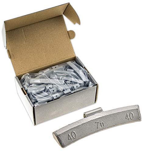 Stix 50x Schlaggewichte Auswuchtgewichte 40g Wuchtgewichte für Alufelgen Zinkgewichte Gewichte ZN