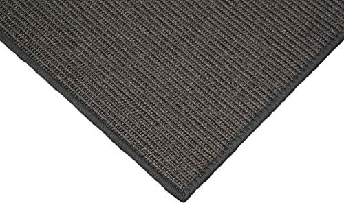 Teppich Janning Sisalteppich umkettelt anthrazit dunkelgrau 100% Sisal gekettelt - Verschiedene Größen (140 x 200 cm)