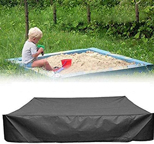 M MAIUS Sandbox Cover - Square Protective Canopy for Sand and Toys, Dust and Rain Protection - Sandpit Pool Cover With Drawstring