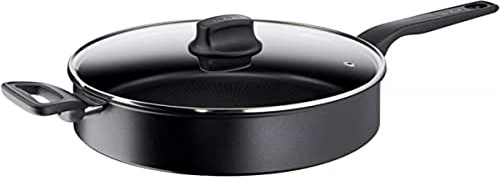 Tefal - Hard Titanium Pro Schmorpfanne 28 cm mit Deckel schwarz (G2893753)