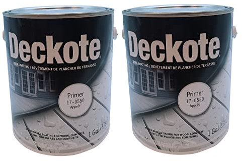 Deckote Primer White - Rivestimento per ponte da 3,5 l, protezione UV, impermeabile, vernice acrilica ad alte prestazioni, ideale per terrazze, scale, portici, balconi, superfici in legno, (bianco