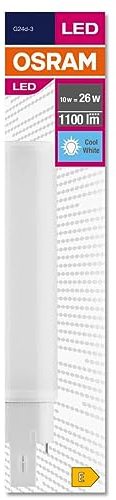 Osram 1er Pack LED Dulux D G24d-3 10W kaltweiß 4000K 1100 lm nicht dimmbar | LED G24d-3 | LED-Ersatz für Kompaktleuchtstofflampen