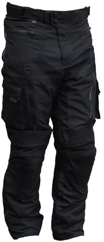 Mycl Turell TransAlpin HighPro 2in1 (1. Edition Sale) - Motorradhose Herren mit Protektoren (herausnehmbar) - CE - Reissa Membran - Motorrad Hose Herren - Sicher & Praktisch (4XL, Schwarz)