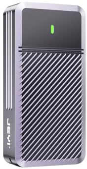 JMT JY 80Gbps M.2 NVMe 2280 M-Key Hard Drive Enclosure Compatible with Thunder Bolt 5, Speed Up to 6500MB/s+ Works with Mac M4 Pro