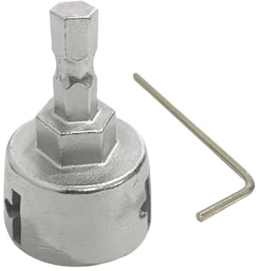 Herramienta de Desbarbado y Chaflán,Herramienta de Desbarbado con Vástago Hexagonal Externo | Fresas para Recortar Roscas Externas en Acero Cobre Aluminio y Piezas