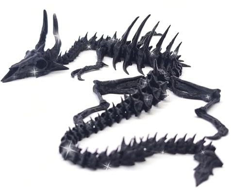 Skeleton Dragon figure Shadow Ghost Fantasy Dragons Decor Figurine Halloween Figurine Party Supplies Table Decor Birthday Present for Gamer