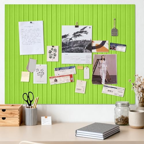 Stor självhäftande 90 x 60 cm, självhäftande pinvägg korktavla, dekorativ anslagstavla av filt, vikbar fotopanel, planeringstavla visionboard