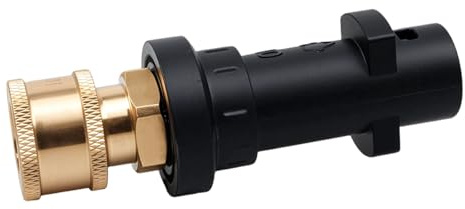 Adattatore per Pistola Idropulitrice, Raccordo Rapido in Ottone da 1/4, per Idropulitrici con Serie K Kärcher K2, K3, K4, K5, K6, K7 (Adattatore per Idropulitrice Kärcher)