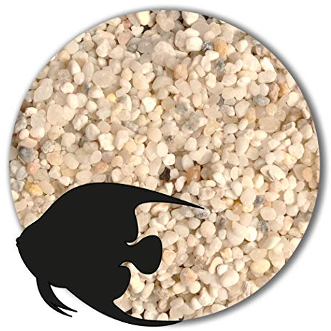 Anbobo Aquarium Sand/Aquarium Kies 25 KG - 1,0-2,0mm naturweiß