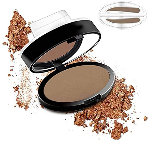 Augenbrauen Stempel, Augenbrauen Stempel Set, Eyebrow Stamp, Augenbrauenpuder für Perfekte Augenbrauen Jeden Tag, Einfache Anwendung und Langer Halt Wasserdichte für Frauen (Light brown (B))