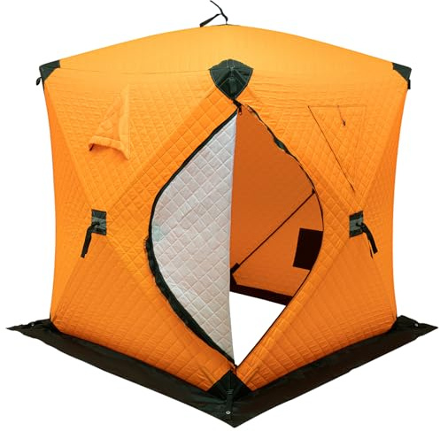 Utomhusifisketält, treskikts förtjockad bomullsmaterial, D-formad dörr och dubbel dragkedjedesign, kan användas för camping, fiske, surfing, äventyr när användning av