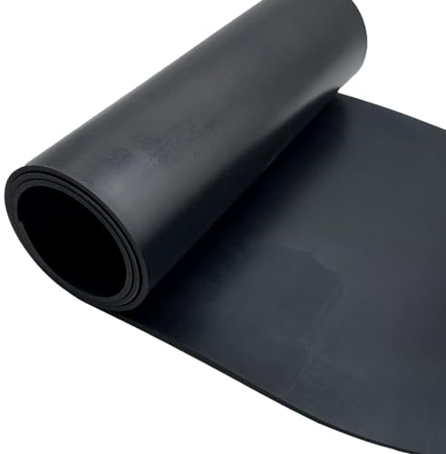 Gummiremsor,neoprenark, vibrationsdämpande gummimattor, gummiremsor, Gummiark, För tätning, golvskydd stötdämpning, halkskydd, gör-det-själv-verktyg (400 mm x 3 mm x 1 m)