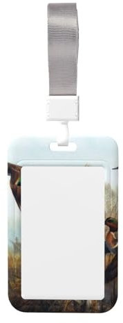 Bedeuu Kartenhalter mit Jagd-Motiv, bedruckt, horizontal, für Ausweis