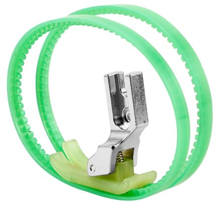 NUOBESTY Sewing Machine Dual Roller Presser Feet Universal Fit Replaceable Satin Stitch Foot for DIY Crafts and Household Sewing