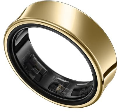 Samsung Galaxy Ring, Smart Ring mit Titan-Gehäuse, Samsung Health mit AI, Schlaftracker, Fitness Tracker, Größe 5 (US), Titanium Gold