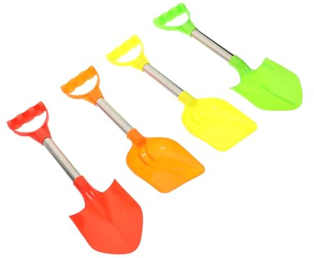 Set Pale da Spiaggia 4 Pezzi in Acciaio Inox Manico