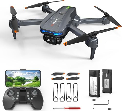FERIETEL T29 Drone avec Caméra 1080P– C0 Pliable Mini Drone Drone pour Enfants/Adultes, Quadricoptère RC pour Débutants, Mode Sans Tête, 3D Flip, 30 Minutes, Cadeau Jouet pour Enfants