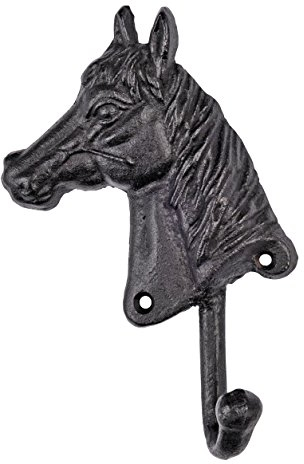 HKM 4000315564316 Trensenhalter -Pferdekopf- Aus Gusseisenst