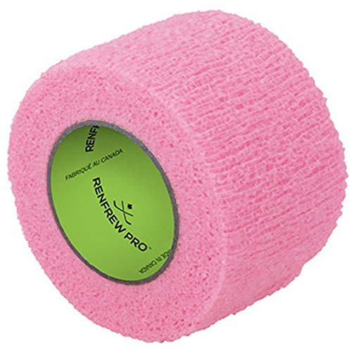 Renfrew Ruban adhésif stretch Scapa pour bâton de hockey - 1 rouleau (3,8 cm/6 m, rose)