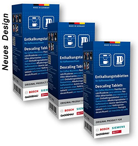 3x Bosch TCZ6002 Entkalkungstabletten für Kaffeevollautomaten TCA 5, TCA 6, TCA 7, TCC7, TES 70