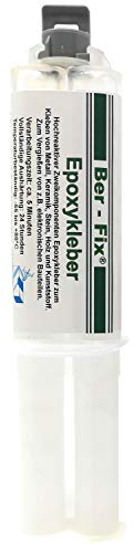 Ber-Fix 30 Min Klebstoff in der Spritze – Profi-Reparaturset für Heimwerker – Inklusive 6 Mischdüsen