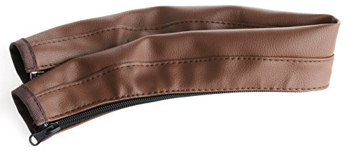 LANDUM Kinderwagengriff PU Leder Kinderwagen Kinderwagen Armlehne Schutzhülle Braun