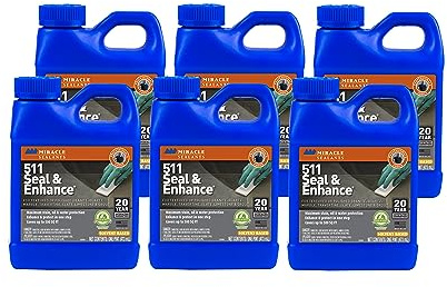 Miracle Sealants 511 Seal & Enhance Premium Enhancing Sealer for Stone & Tile, Pint, 6 Pack