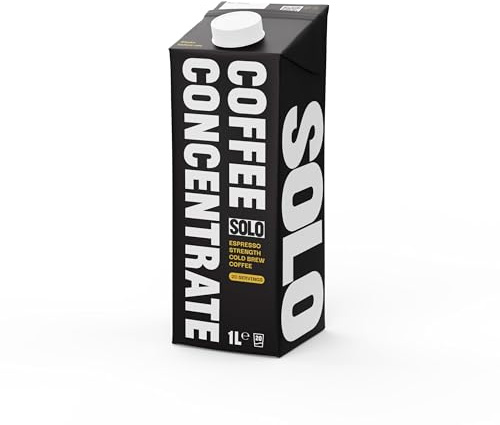 Solo Cold Brew Coffee Concentrate | Espresso Strength | Instant Barista Grade Coffee | Iced Coffee and Espresso Martini Mix | 1L x 20 double shots