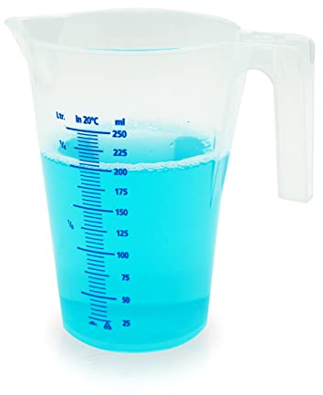 LICARGO Misurino da 250 ml, in plastica, senza BPA, lavabile in lavastoviglie, prodotto in Germania