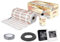 BeWarm Electric Underfloor Heating Kit, 150w / m2 Sticky Mat (1m2, Smart White WiFi Thermostat)