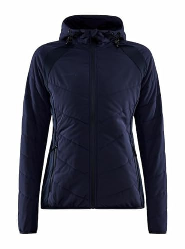 Craft dam Adv Explore Hybrid Übergangsjacke Damen | Leichte, Wattierte Windjacke mit Jersey-einsätzen | Verstellbare Kapuze Jacka
