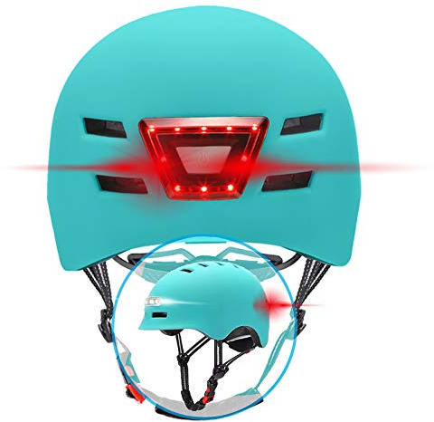 BEEPER Unisex Jugend ME135S-B Helm mit integrierter Beleuchtung, blau, S