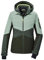 killtec Damen Skijacke/Funktionsjacke mit abzippbarer Kapuze und Schneefang KSW 34 WMN SKI JCKT, hell stahlmint, 42, 41967-000