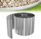 XMTECH Gewellte Rasenkante 5m, Beetbegrenzung aus Metall, verzinkt, flexibel, Beeteinfassung Beetumrandung, Beetbegrenzung für Hochbeete, Baumumrandungen, 15cm hoch, Silber