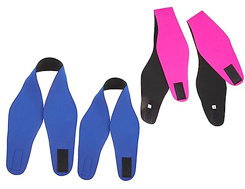 TOGEVAL Fascia per Orecchie da Nuoto Mantiene la Fronte in Neoprene 4 Pezzi Fascia Elastica Resistente All'acqua per Adulti e Adolescenti per Nuoto e Yoga