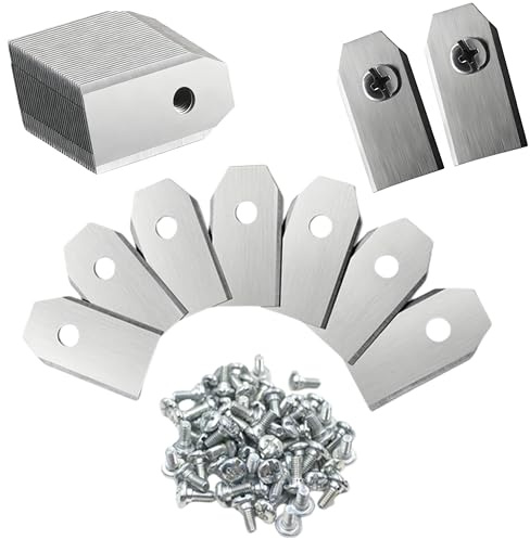 30 Stück Ersatzklingen mit 30 Schrauben Kompatibel mit Segway Navimow i105e i108e H-Serie - Rostfreie Edelstahlklingen 35x18x0.75mm (Silber) - Roboter Mähmesser Zubehör & Rasenmäher Ersatzteile