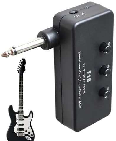Gitarrförstärkare | batteridriven kompakt hölje, reseförstärkare för gitarr och bas | för resor scen inspelning utomhus prestanda nybörjare och vuxna
