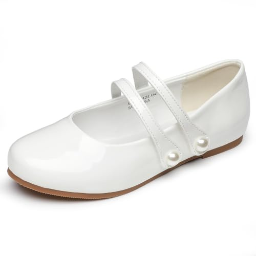 FUPPIA Girls Dress Shoes Girls Mary Jane Dress Shoes Ballet Flats for Wedding Party (Little Kid/Big Kid)
