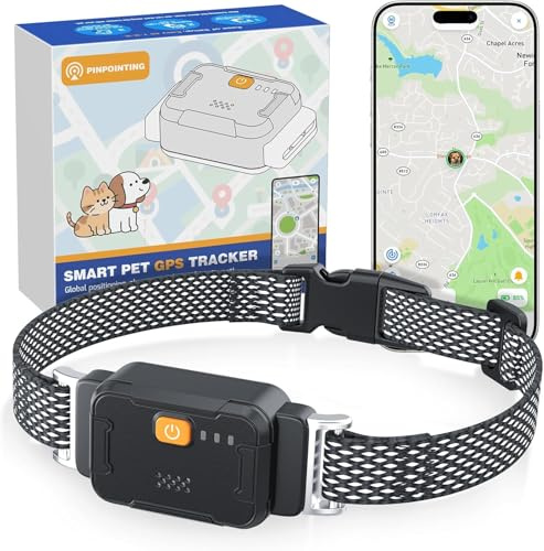 Jewyow Collier GPS pour Chien, Clôture Virtuelle Et Rappels Bidirectionnels, Traqueur D'activité Intelligent avec Suivi GPS en Temps Réel, Suivi Satellite en Direct 4 G, pour Chats et Chiens