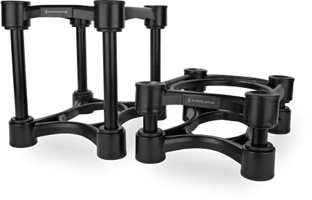 IsoAcoustics Iso-Stand Series Speaker Isolation Stands with Height & Tilt Adjustment: Iso-200 (20 x 25.4 cm) Pair