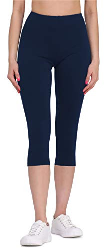 Bellivalini Dam Leggings 3/4 BLV50-148 (Marin Blå, XS)